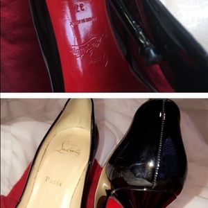 Louboutin So Kate black leather heels size 37